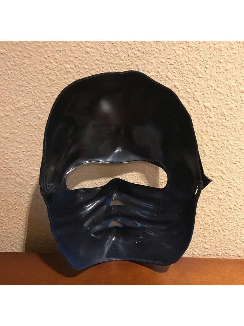𝅺NINJA Black & Blue hard plastic costume face mask